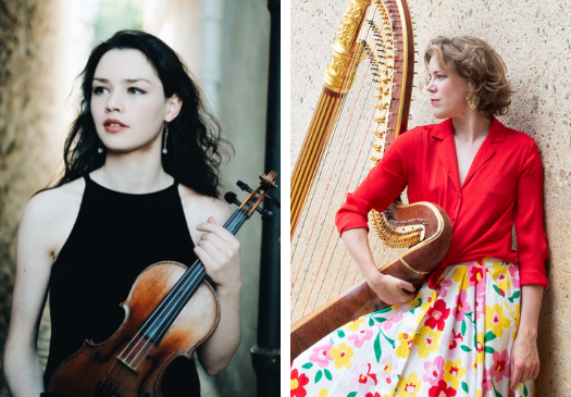 Celebrated Irish violinist Mairéad Hickey performing with acclaimed French harpist Agnès Clément