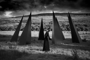 Aideen in front of poisioned land photo by Darren Ryan