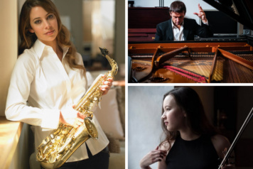 Amy Dickson Trio collage